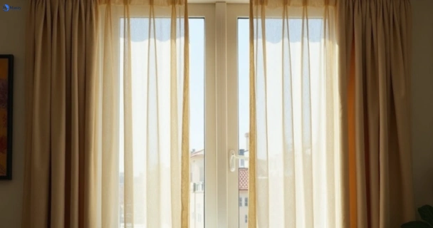 Dull dusty drapes in newport-beach-nsw before professional cleaning